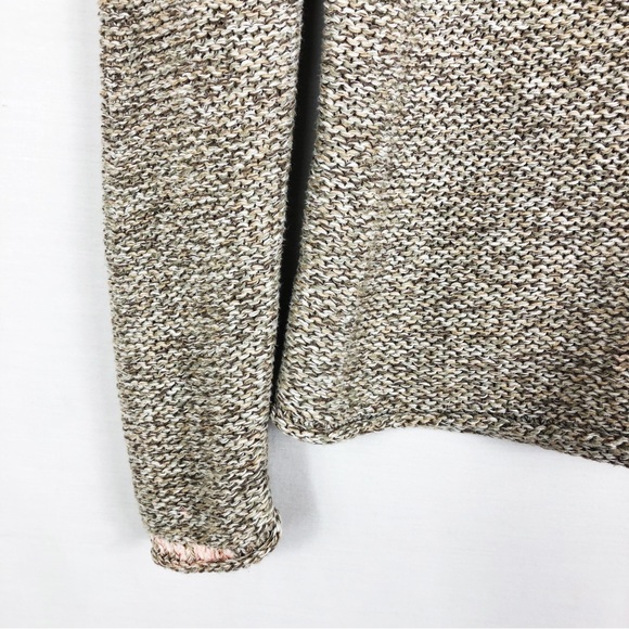 J. Jill Open Knit Cotton Pull Over Sweater | Beige Brown | Size Small - Picture 7 of 10